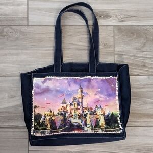 Disney Parks Castle Navy Tote Bag